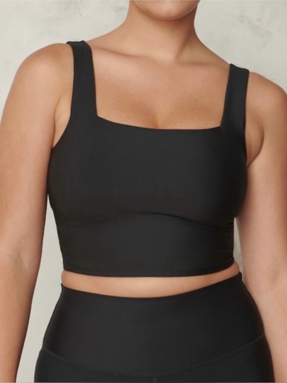 Abercrombie YPB Sculptlux Waist Length Squareneck Slim Tank